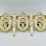Bronze Coat Rack and Wall Shelf, Vintage, Louis XV Style