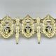 Bronze Coat Rack and Wall Shelf, Vintage, Louis XV Style