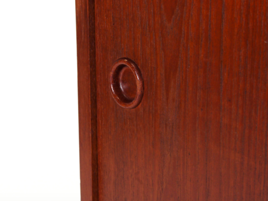 Vintage Danish retro office desk in 60s teak