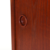 Vintage Danish retro office desk in 60s teak