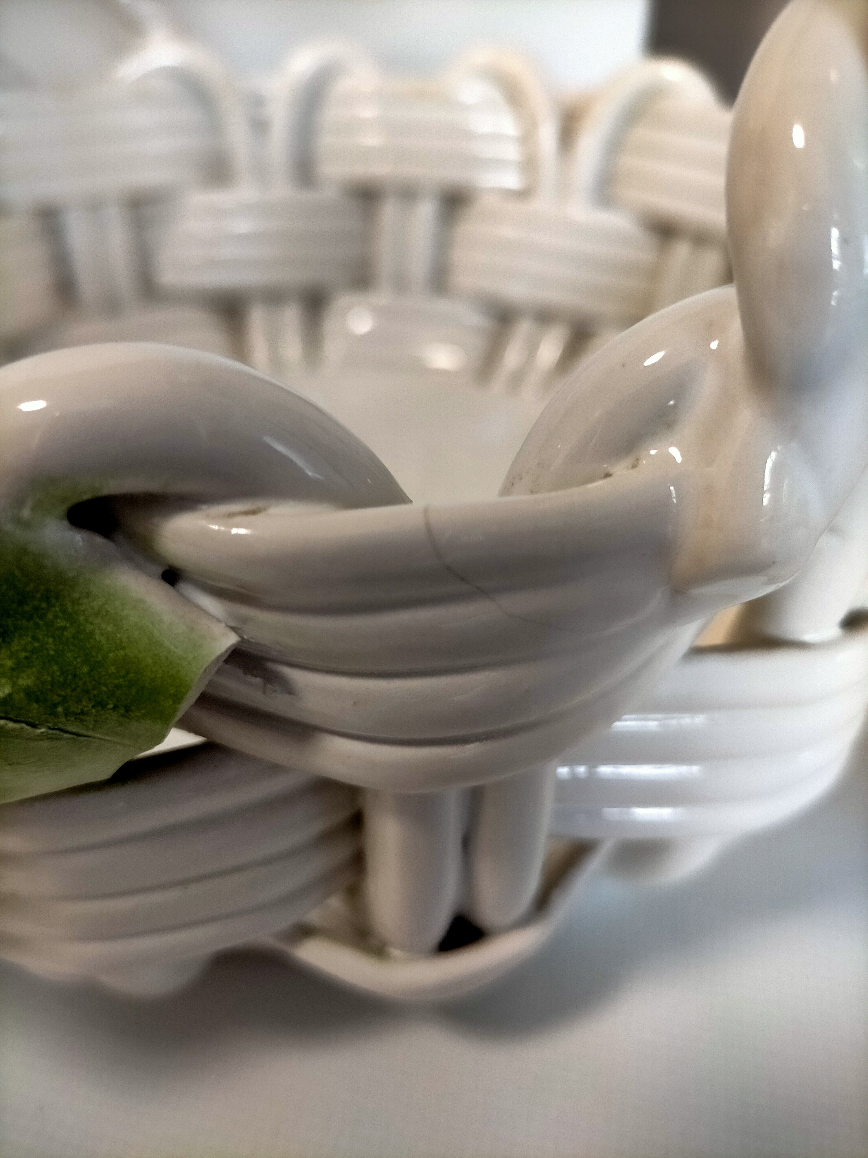 Braided ceramic dish