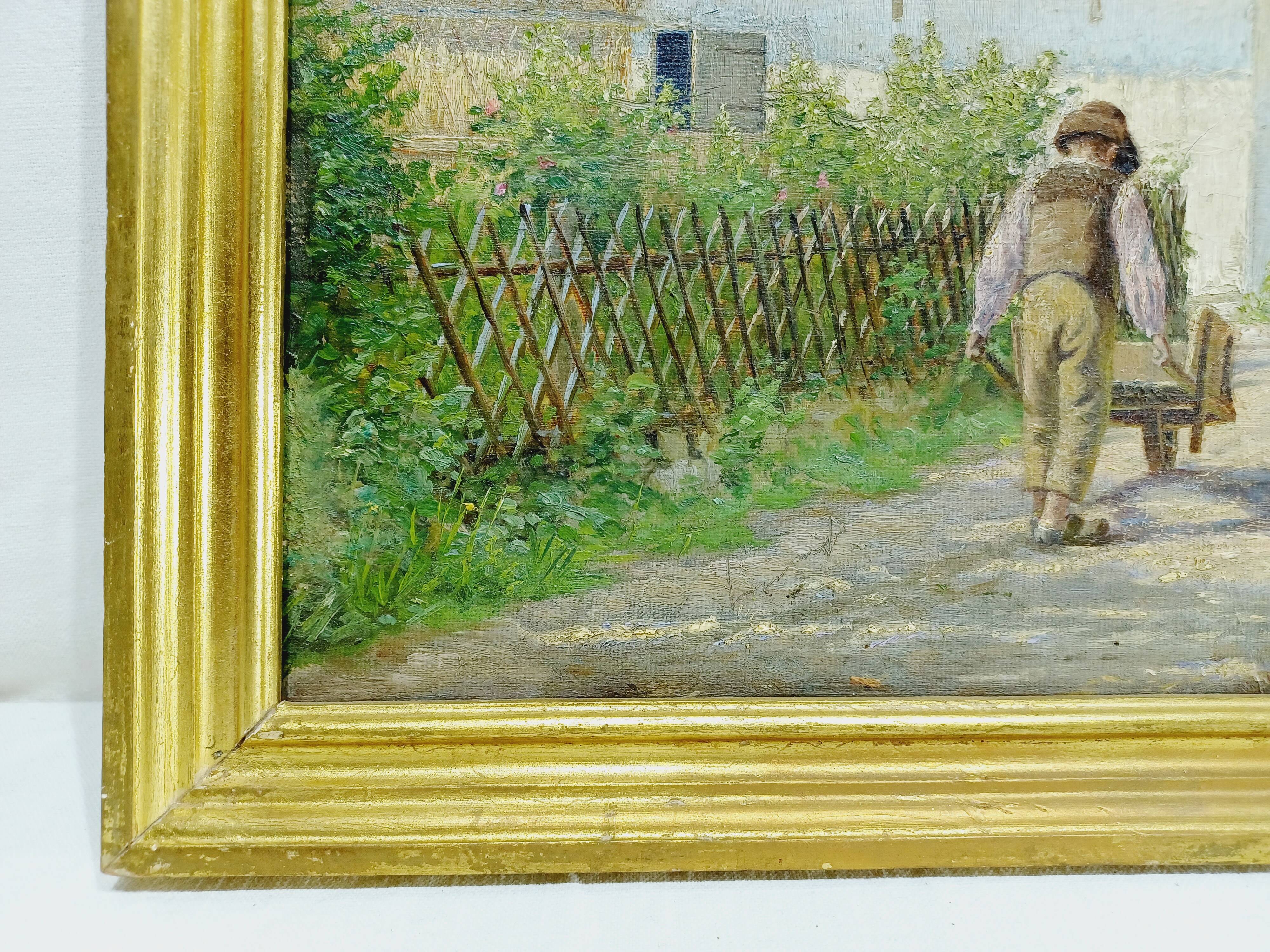 H. Viss – Oil on canvas “Country landscape”