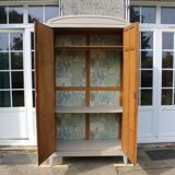 Vintage upholstered Parisian wardrobe