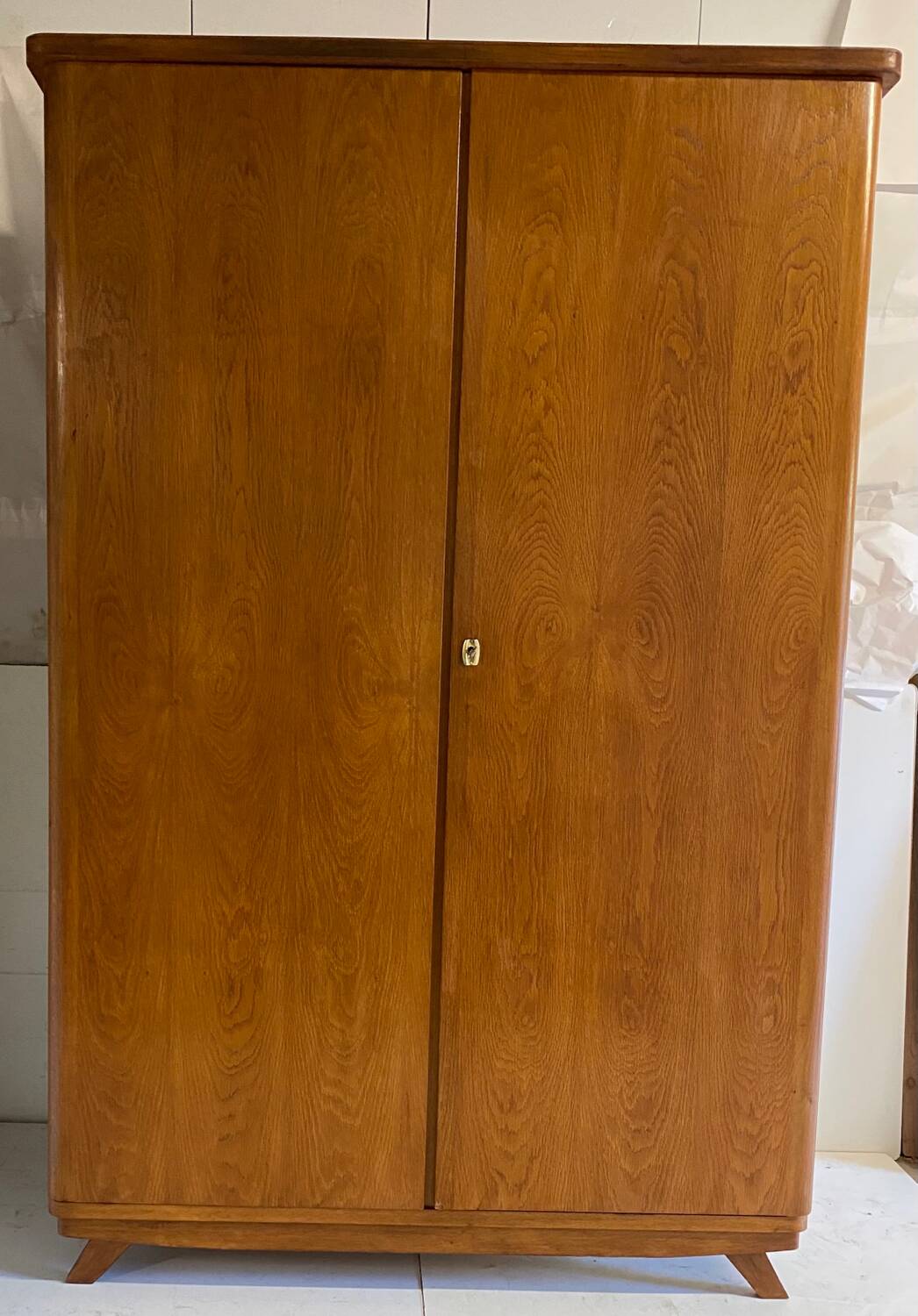 Vintage wardrobe with compass feet