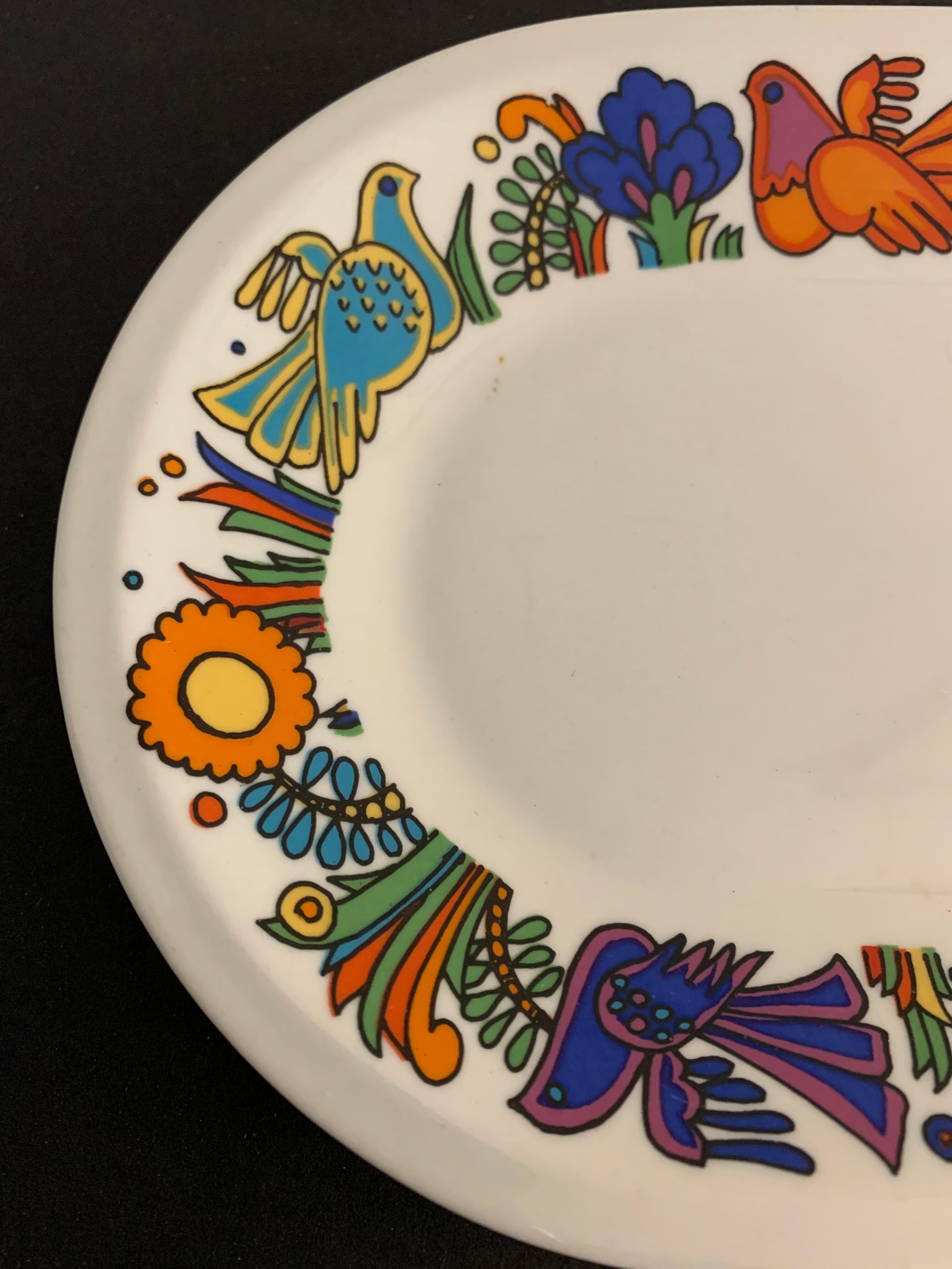 Oval flat Villeroy and Boch Acapulco 1970