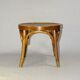 Low bistro stool, 1920 Art Nouveau