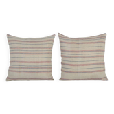 Set of 2 vintage Turkish cushion covers 51x51 cm