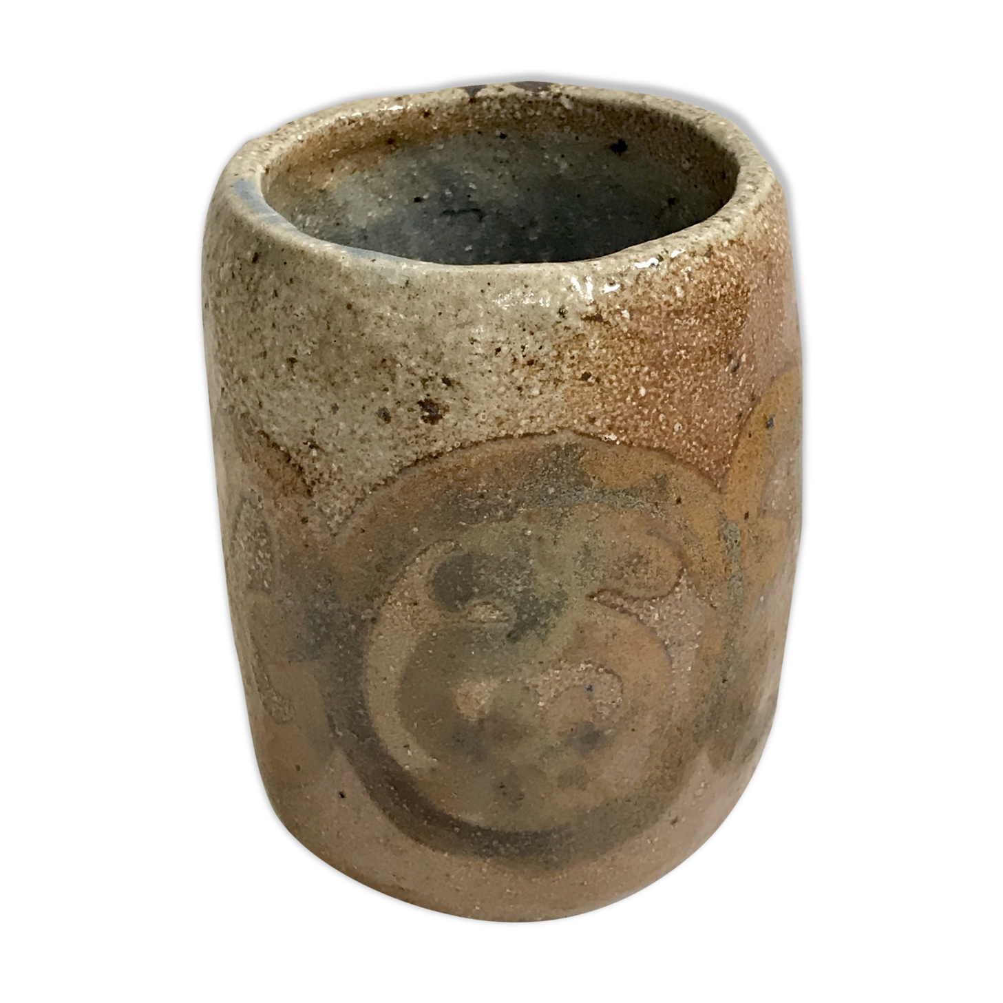 Glazed sandstone vase