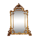 Antique mirror with carved gilded wood glazing beads 164x127