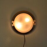 Wall light from the 80s vintage design gold glass