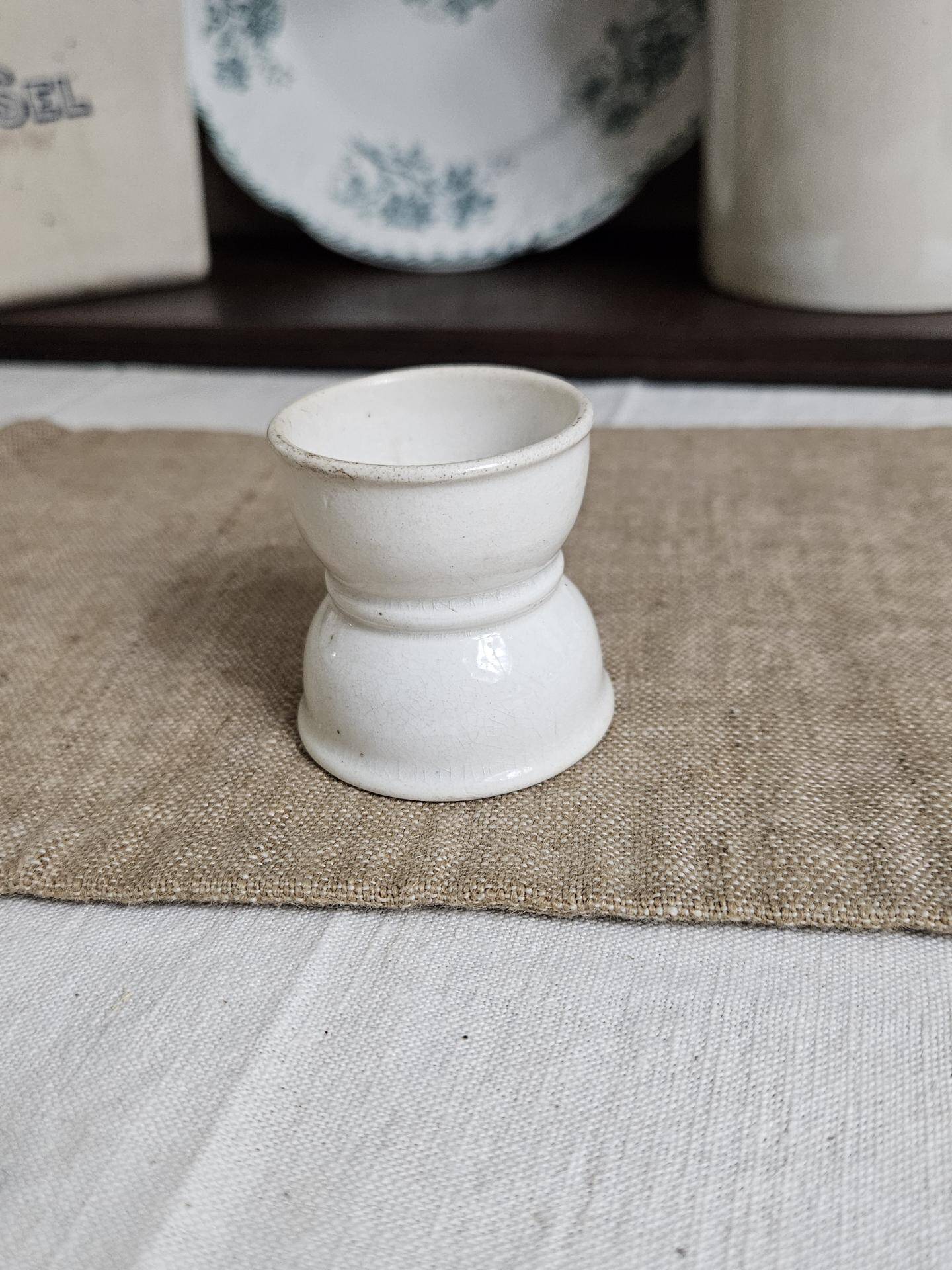 Antique ceramic egg cup