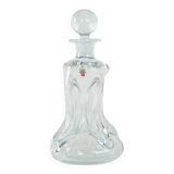 Glass carafe Kluk, Danish design, 1970s, manufactured by Holmegaard