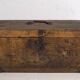 Small antique chest with a metal frame (c.1900) #3