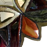 Vintage 70s Roland Zobel ceramic sun mirror