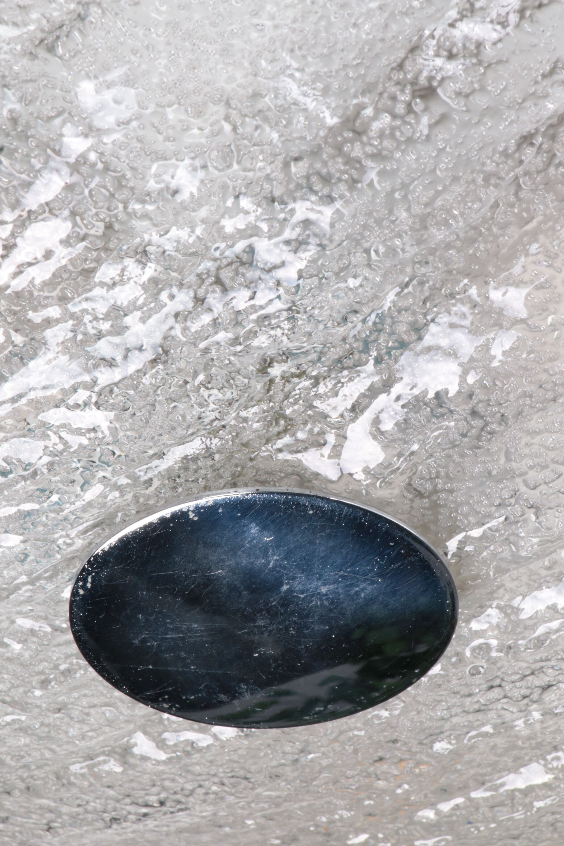 Vintage ceiling lamp with chrome and murano glass, 1960s