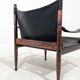 Erik Wørts for Niels Eilersen rosewood and leather lounge chair