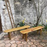 Pair of small vintage benches