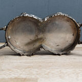 Nightglass tray, silver metal