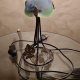Wrought iron lamp, muller type tulip, unsigned, 33x12