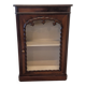 Mahogany display cabinet from the late 19th century, for standing or wall mounting.