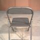 Industrial metal folding chair