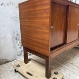 Enfilade teck XL années 60 constructiviste