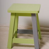Green child office with his stool