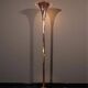 Lampadaire italien des années 30 epoque art deco en cuivre et laiton de 175