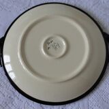 Vintage dish with handles from the 60s, St Jean de Bretagne earthenware factory