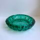 Green glass ashtray 60s-70s