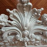 Louis Philippe mirror with patinated cartouche