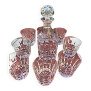 Cristal saint-louis service of 8 whisky and/or cocktail glasses manhattan