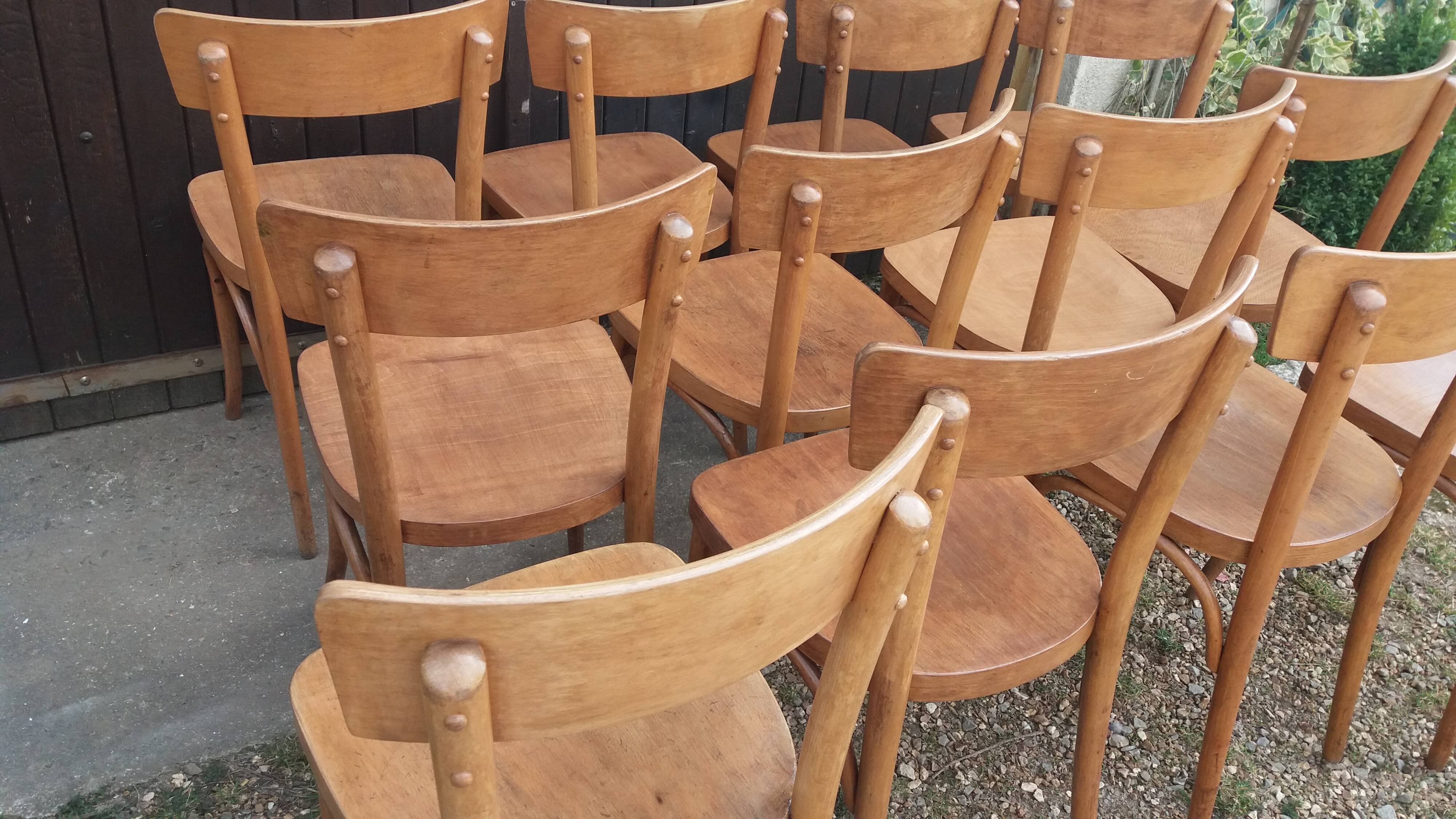 Set of 12 bistro chairs