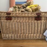 malle en rotin année 30 ou 50