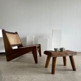 Stool in blond teak