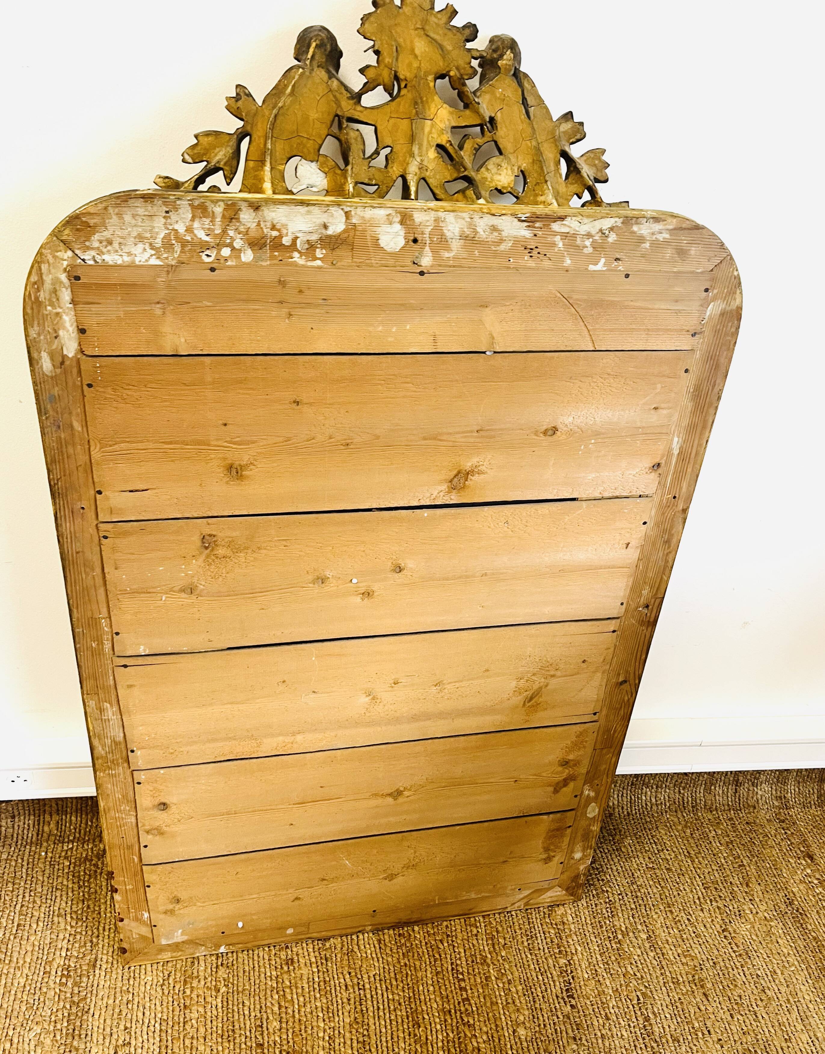 Large antique Louis-Philippe style mirror