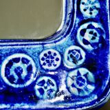 Vintage ceramic mirror from vegvari hungary 1970