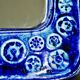 Vintage ceramic mirror from vegvari hungary 1970