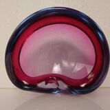 Sommerso Murano Glass Ashtray, Italy, 1960s