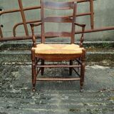 Fauteuil bonne femme paillé