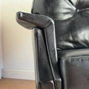Vintage armchair published by Möbel Mann – elegant black
