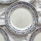 4 flat ironware plates “Colbert” Creil and Montereau