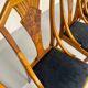 Set of 4 walnut/burl wood chairs, Art Nouveau, early 20th century