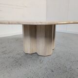 Travertine coffee table "cloud", 80s