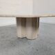Table basse en travertin "nuage" , années 80