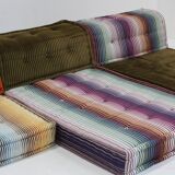 Roche Bobois Mah Jong sofa Missoni design by Hans Hopfer