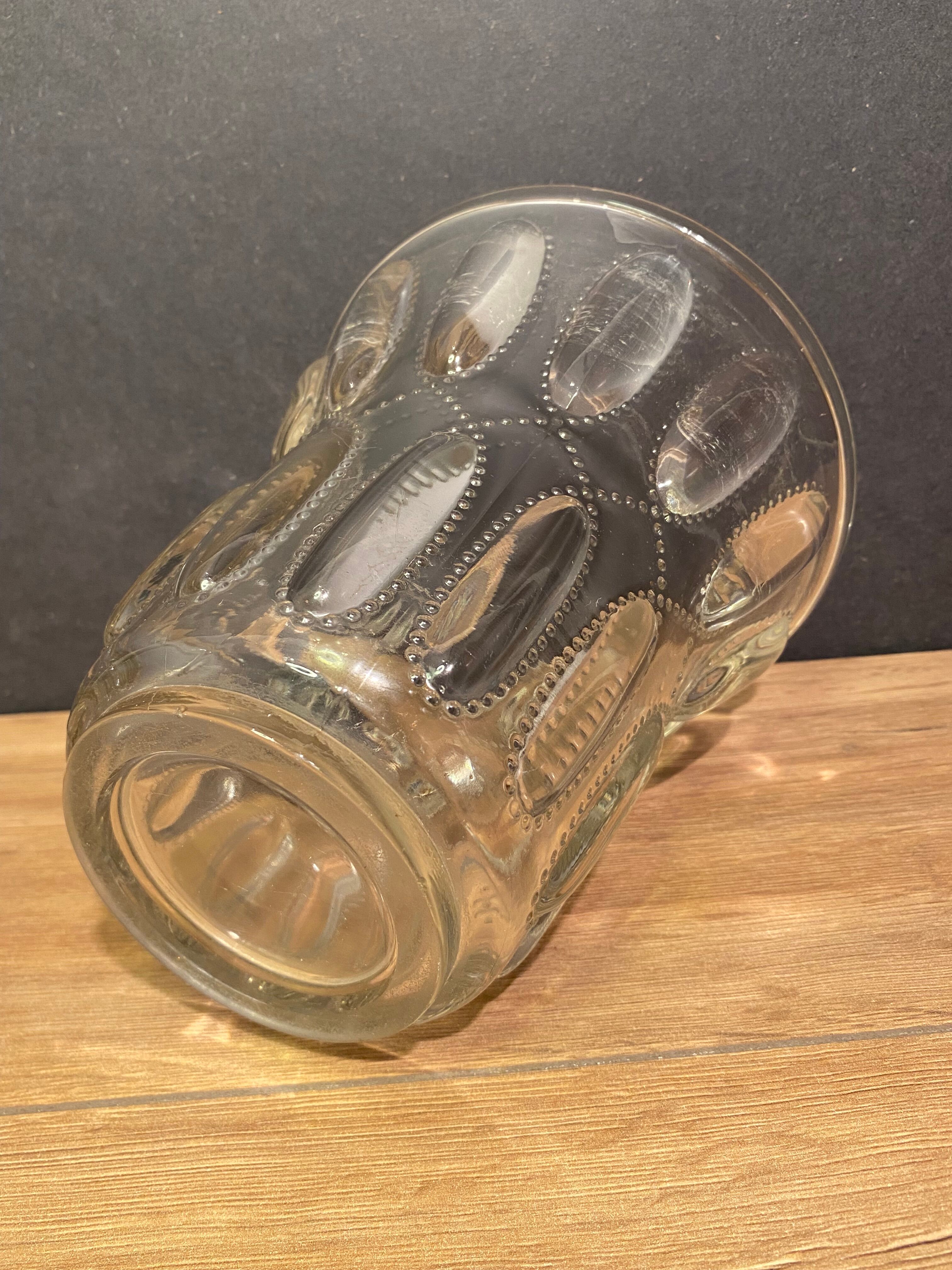 Art Deco glass vase Val Saint Lambert ephemeral model series Luxval 1935