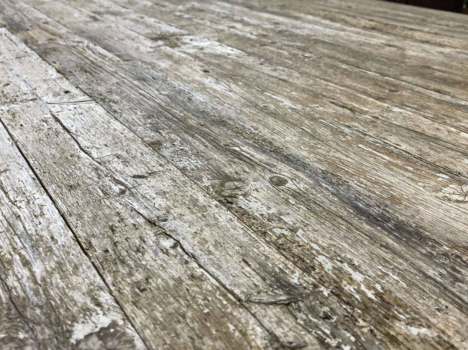 Workshop table in fir - carpenter's work from the 1970s-80s