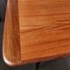 Mid-century modern teak coffee table with brass feet, Sweden circa 1960