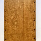 Old wooden and brass tray